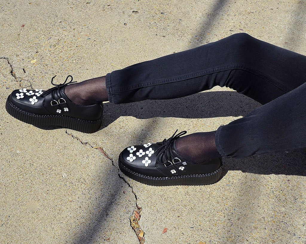 V8862 TUKskin™ Flower Viva Mondo Creepers - T.U.K. Shoes