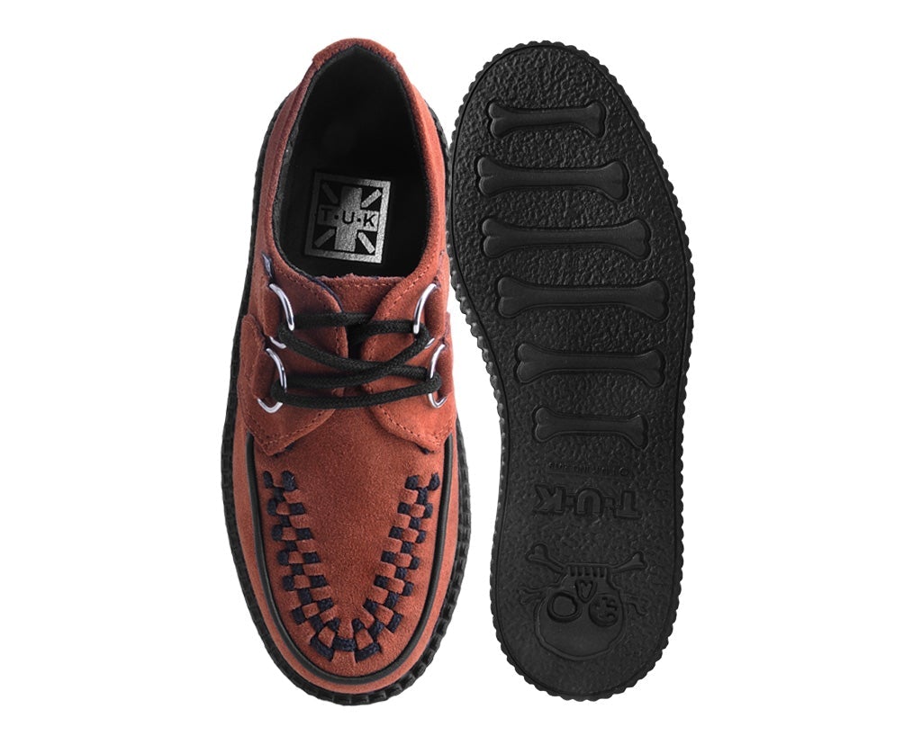 V3022 Brown Suede Viva Mondo Creeper - T.U.K. Shoes