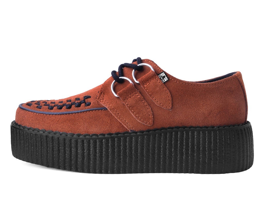 V3022 Brown Suede Viva Mondo Creeper - T.U.K. Shoes