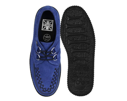 F3416 Navy Suede Viva Low creeper - T.U.K. Shoes