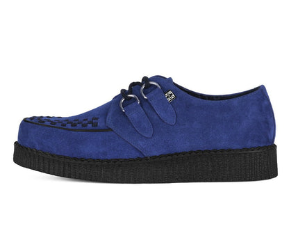 F3416 Navy Suede Viva Low creeper - T.U.K. Shoes
