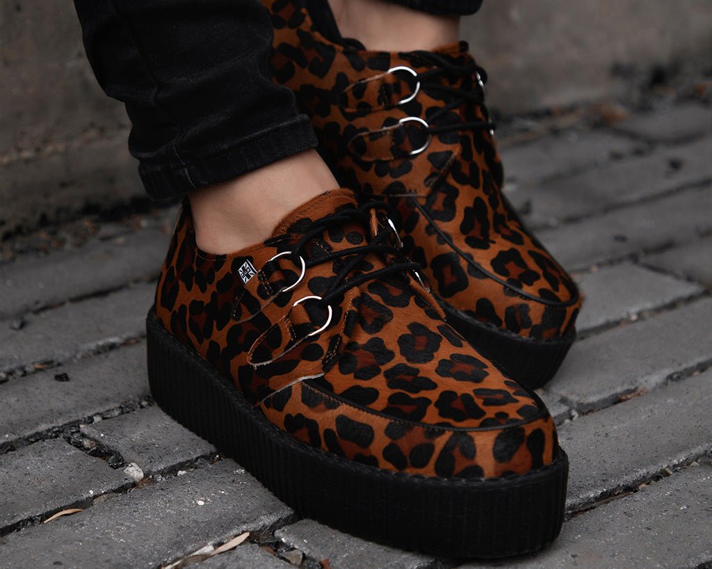 V3336 Leopard Viva Mondo Creeper - T.U.K. Shoes