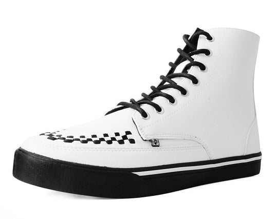 A3094 White TUKskin™ 8-Eye Sneaker Boot - T.U.K. Shoes