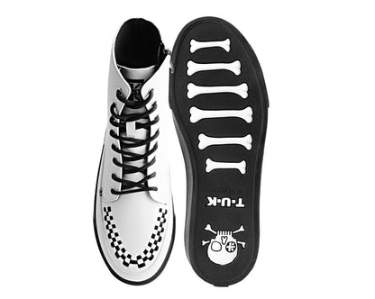 A3094 White TUKskin™ 8-Eye Sneaker Boot - T.U.K. Shoes