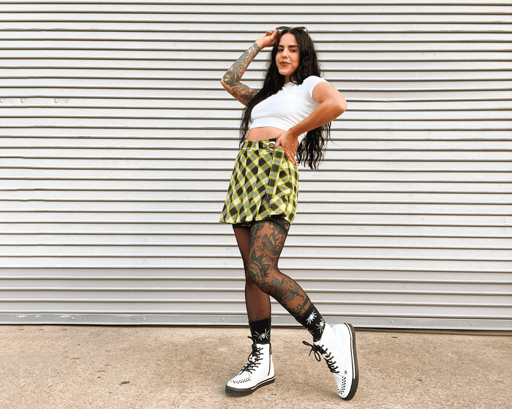 A3094 White TUKskin™ 8-Eye Sneaker Boot - T.U.K. Shoes