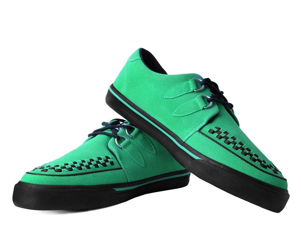 A9872 Green Suede Sneaker - T.U.K. Shoes