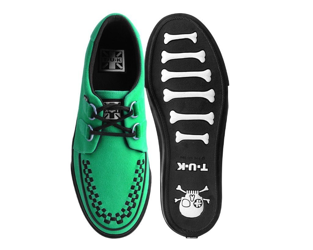 A9872 Green Suede Sneaker - T.U.K. Shoes