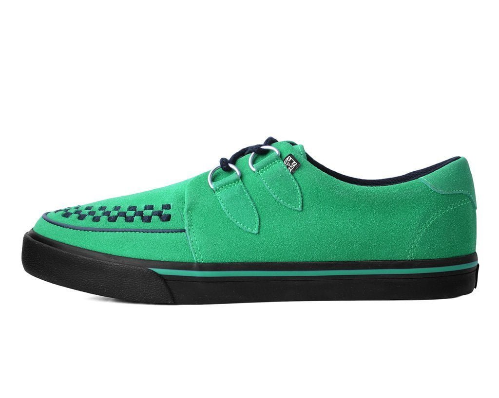 A9872 Green Suede Sneaker - T.U.K. Shoes