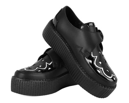 V3287 Black TUKskin Western Buckle Viva Mondo Creeper - T.U.K. Shoes