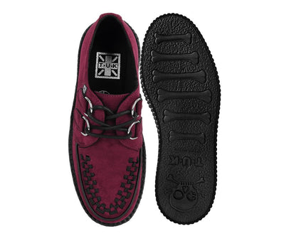 V3291 Burgundy Faux Suede Viva Mondo Creeper - T.U.K. Shoes