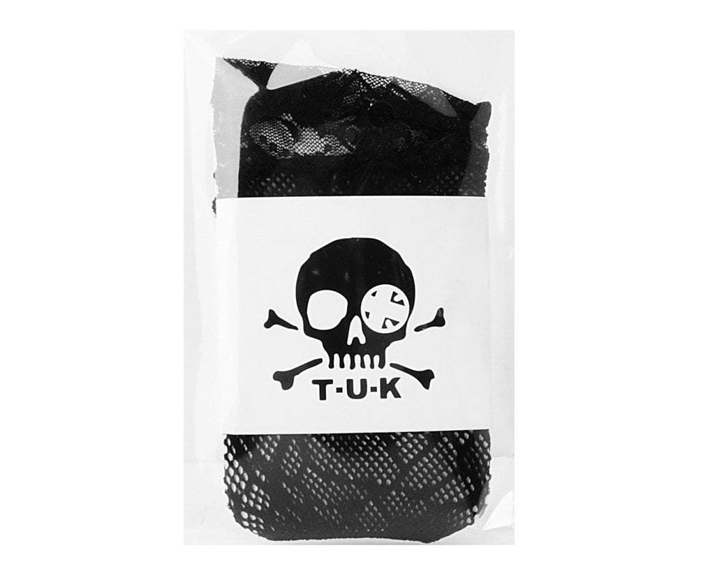 TSK1077 Black Spiderweb Lace Crew Sock TSK1077-OS - T.U.K. Shoes
