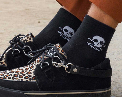 TSK1034 Black T.U.K. Skull Logo Women’s Sock TSK1034-OS - T.U.K. Shoes