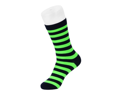 TSK1190 Black & Green T.U.K. Men's Stripe Sock TSK1190-OS - T.U.K. Shoes