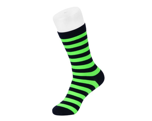 TSK1190 Black & Green T.U.K. Men's Stripe Sock TSK1190-OS - T.U.K. Shoes
