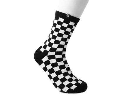 TSK1045 Black & White Checker T.U.K. Women’s Sock TSK1045-OS - T.U.K. Shoes