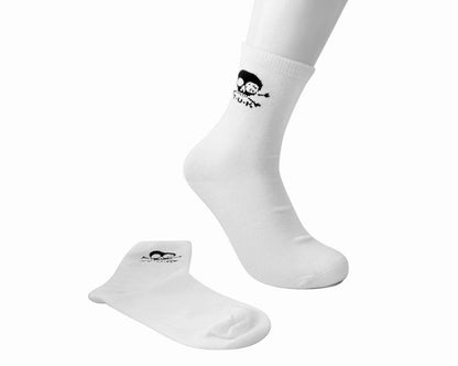 TSK1032 White T.U.K. Skull Logo Women’s Sock TSK1032-OS - T.U.K. Shoes