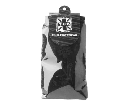 TSK1167 Black Floral Mesh Sock TSK1167-OS - T.U.K. Shoes