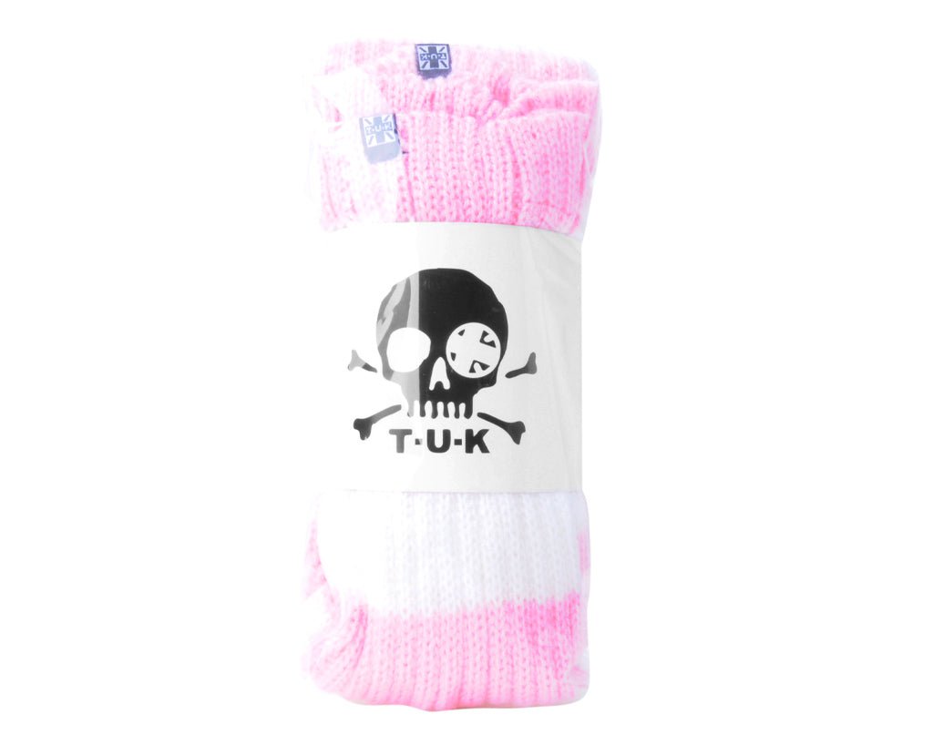 TSK1160 Pink & White Stripe Knit Leg Warmer TSK1160-OS - T.U.K. Shoes