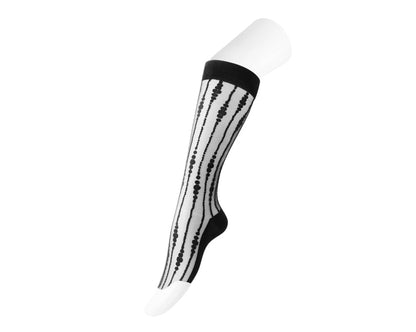 TSK1159 Black Knee-High Mesh Sock TSK1159-OS - T.U.K. Shoes