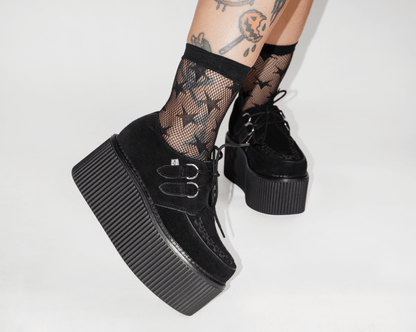 TSK1170 Fishnet Star Crew Sock TSK1170-OS - T.U.K. Shoes