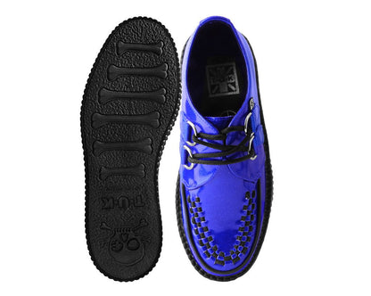 V3156 Blue Metallic Sparkle Viva Mondo Creeper - T.U.K. Shoes
