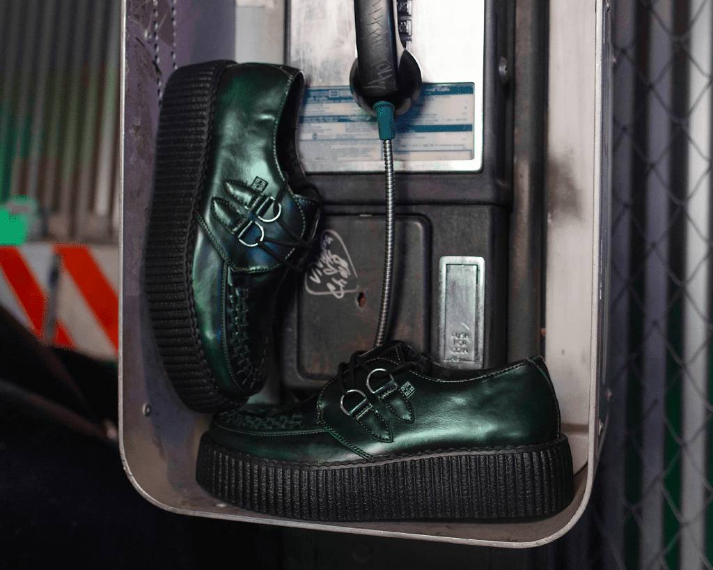 V3191 Green Rub-Off Mondo Creeper - T.U.K. Shoes