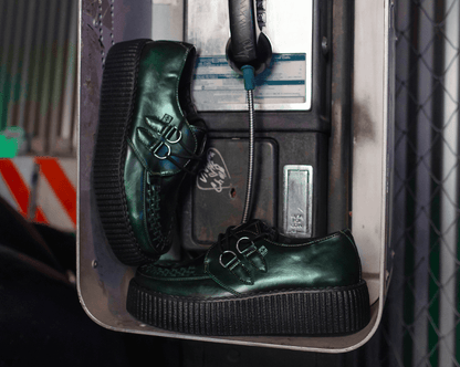 V3191 Green Rub-Off Mondo Creeper - T.U.K. Shoes