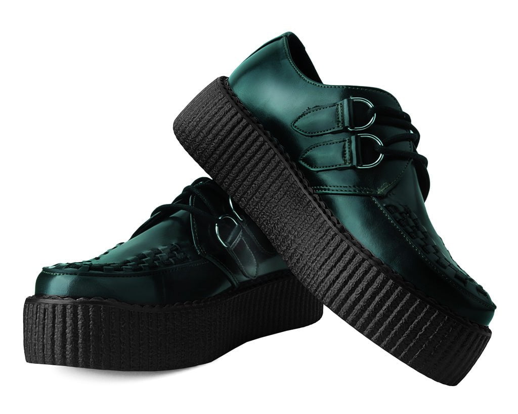 V3191 Green Rub-Off Mondo Creeper - T.U.K. Shoes