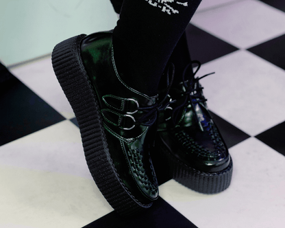 V3191 Green Rub-Off Mondo Creeper - T.U.K. Shoes