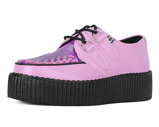 V3360 Pink & Purple Leather Viva Mondo Creeper - T.U.K. Shoes