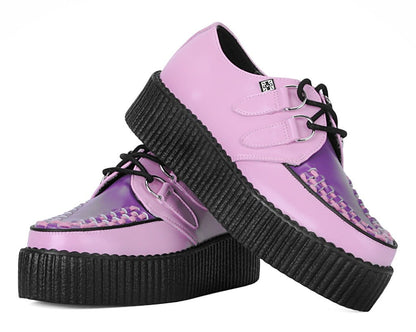 V3360 Pink & Purple Leather Viva Mondo Creeper - T.U.K. Shoes