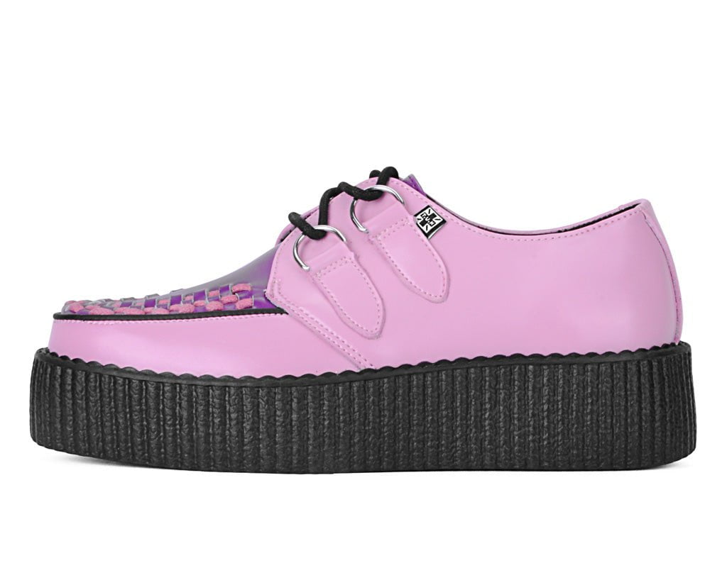 V3360 Pink & Purple Leather Viva Mondo Creeper - T.U.K. Shoes