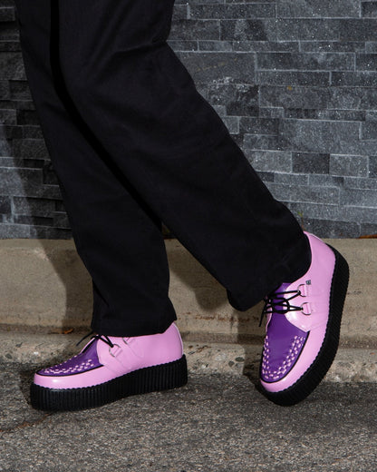 V3360 Pink & Purple Leather Viva Mondo Creeper - T.U.K. Shoes