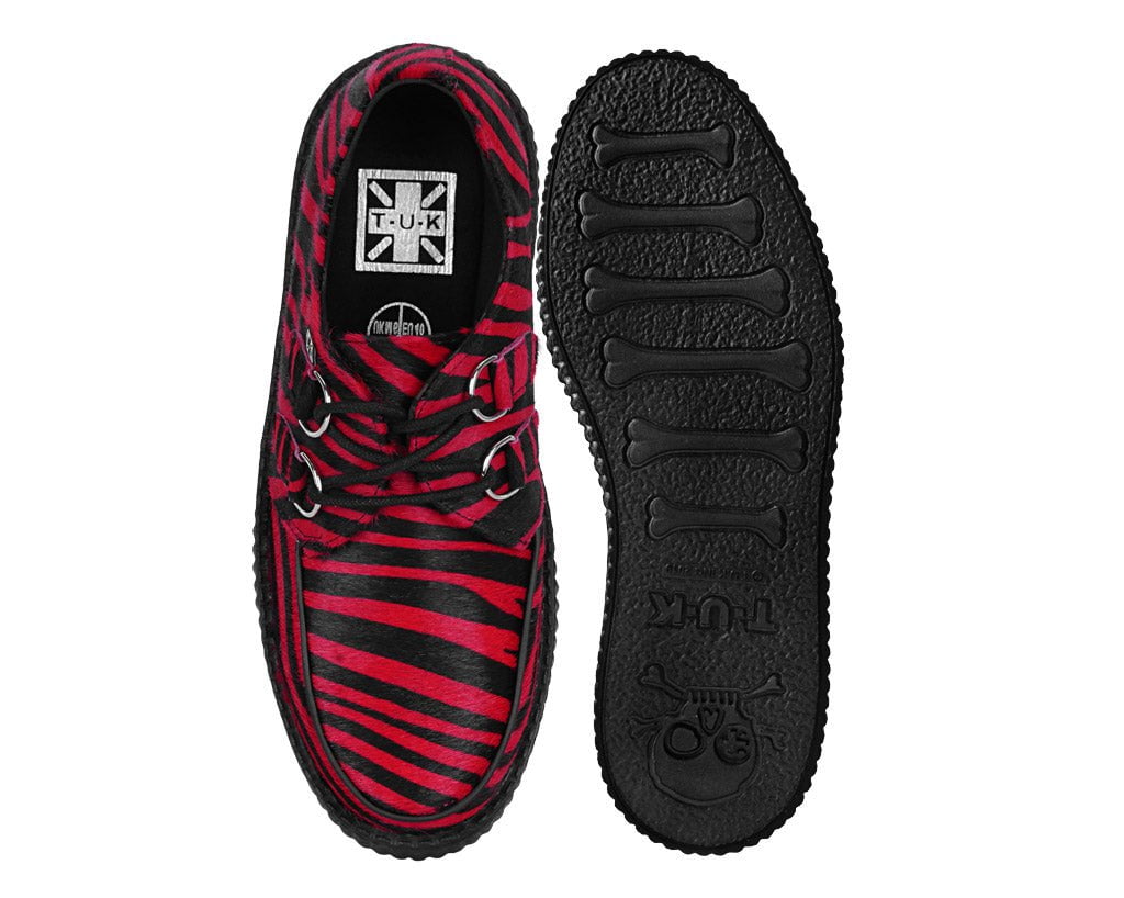 V3335 Red Zebra Viva Mondo Creeper - T.U.K. Shoes