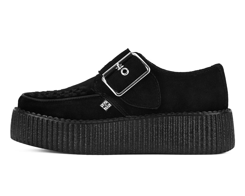 V3300 Black Suede Buckle Viva Mondo Creeper - T.U.K. Shoes
