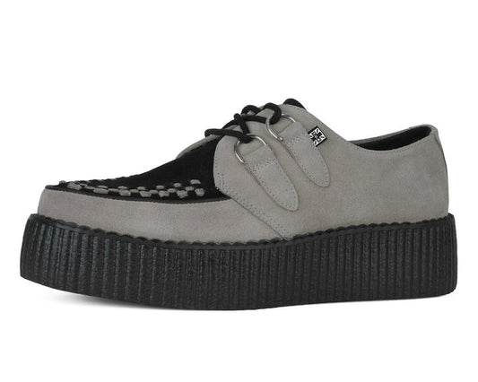 V3415 Taupe & Black Suede Viva Mondo Creeper - T.U.K. Shoes