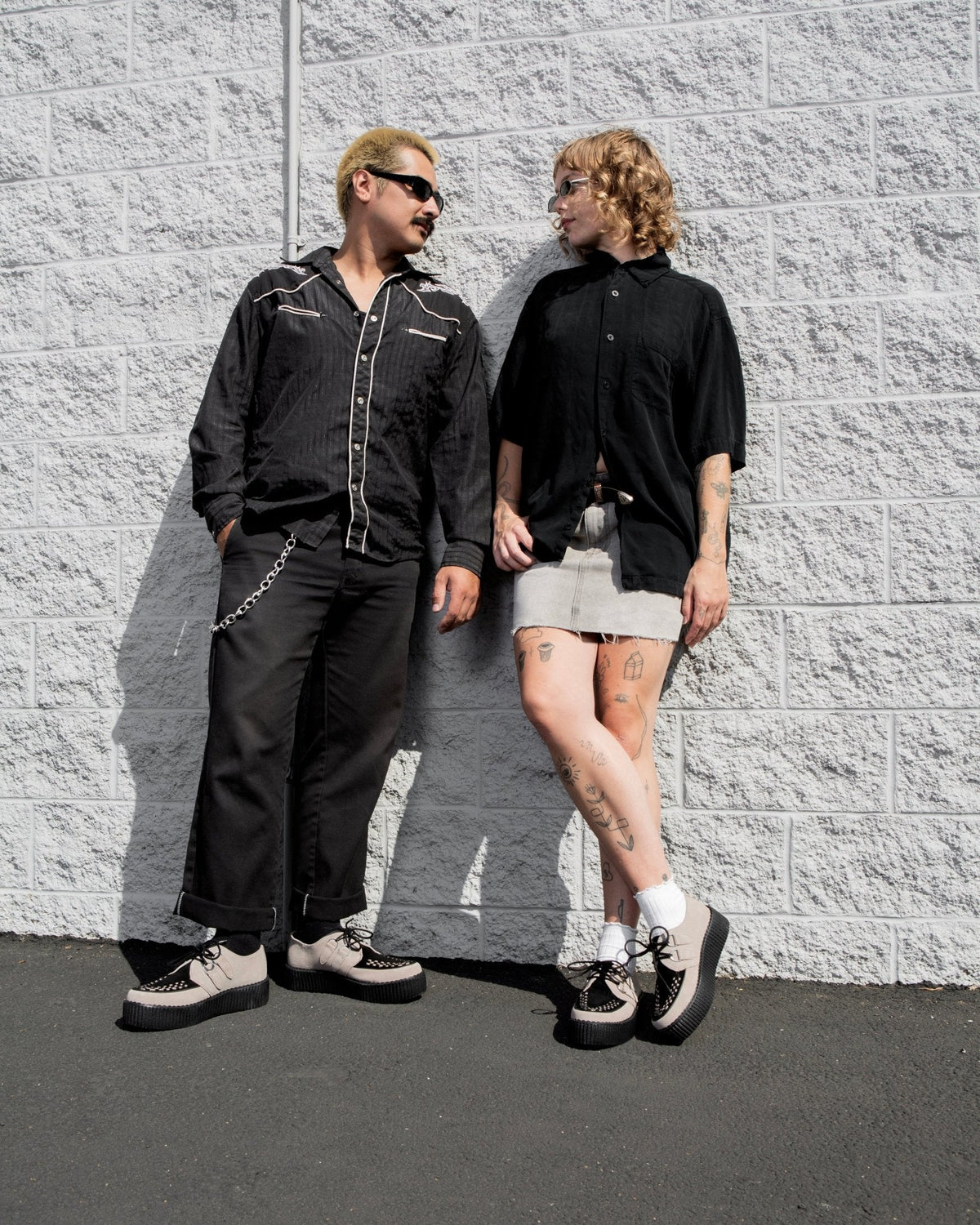 V3415 Taupe & Black Suede Viva Mondo Creeper - T.U.K. Shoes