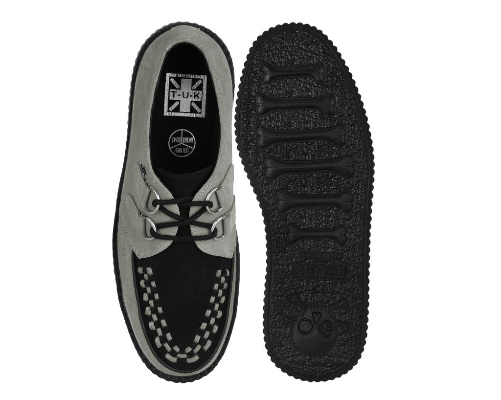 V3415 Taupe & Black Suede Viva Mondo Creeper - T.U.K. Shoes