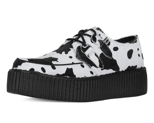 V3337 Cow Print Viva Mondo Creeper - T.U.K. Shoes