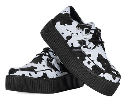 V3337 Cow Print Viva Mondo Creeper - T.U.K. Shoes