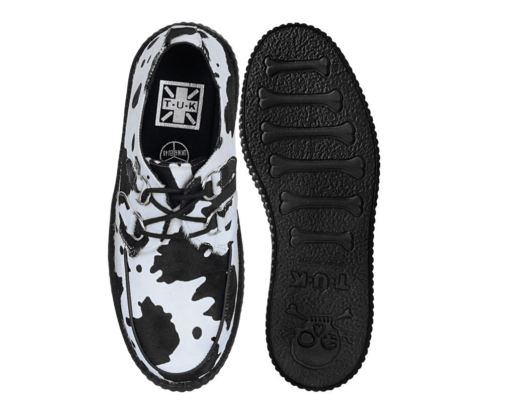 V3337 Cow Print Viva Mondo Creeper - T.U.K. Shoes