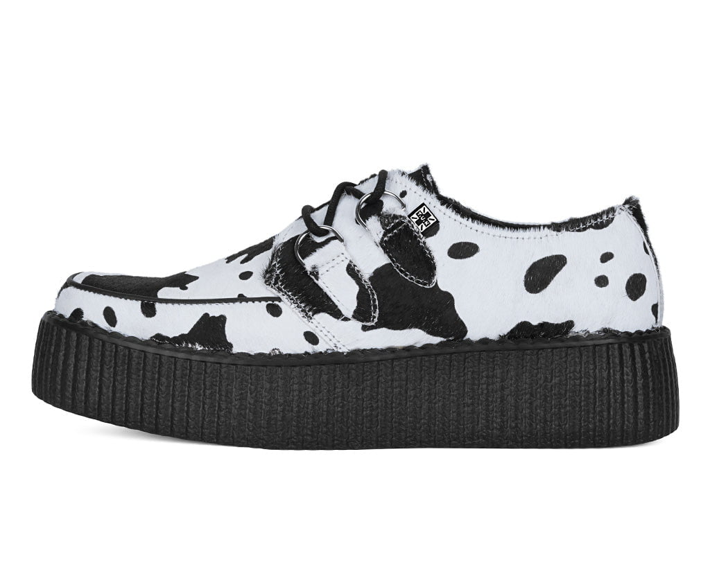 V3337 Cow Print Viva Mondo Creeper - T.U.K. Shoes