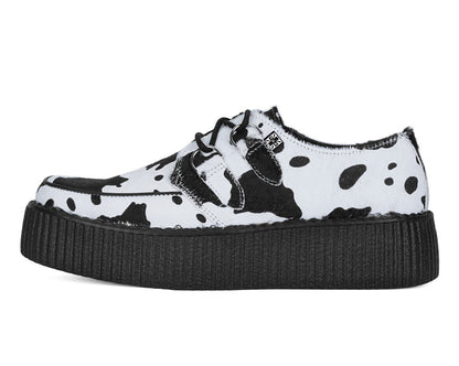 V3337 Cow Print Viva Mondo Creeper - T.U.K. Shoes