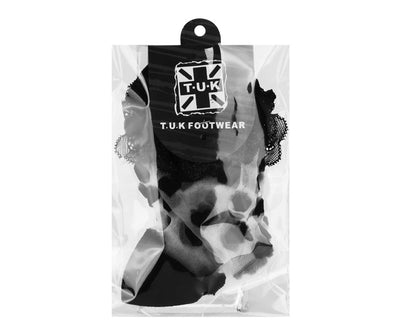 TSK1186 Black Mesh Heart Sock TSK1186-OS - T.U.K. Shoes