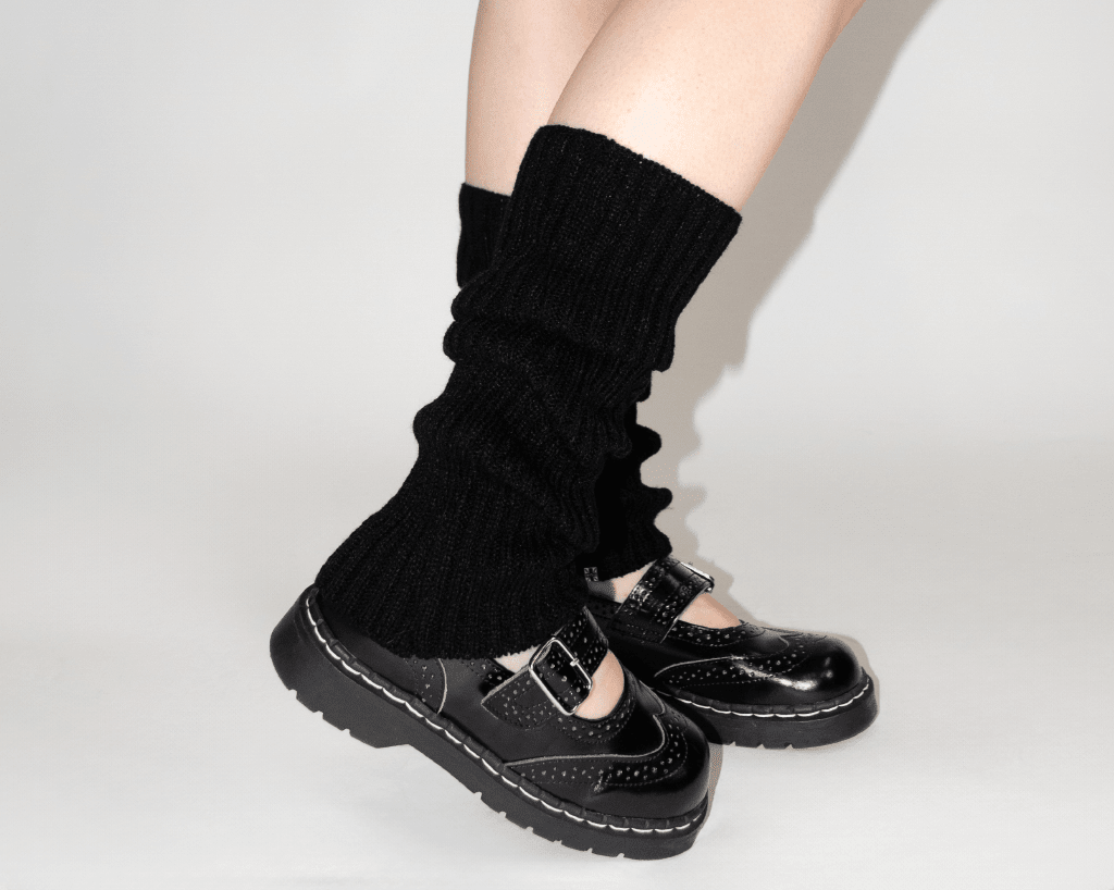 TSK1150 Black Knit Leg Warmer TSK1150-OS - T.U.K. Shoes