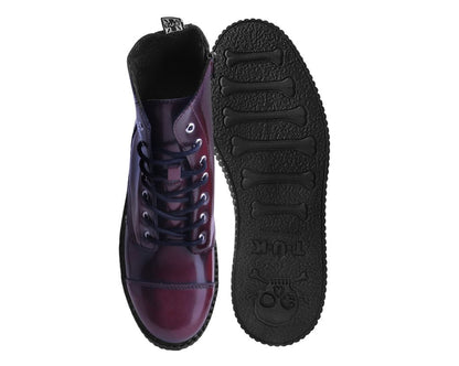 V9858 Burgundy Rub Off TUKskin™ 7-Eye Boot - T.U.K. Shoes