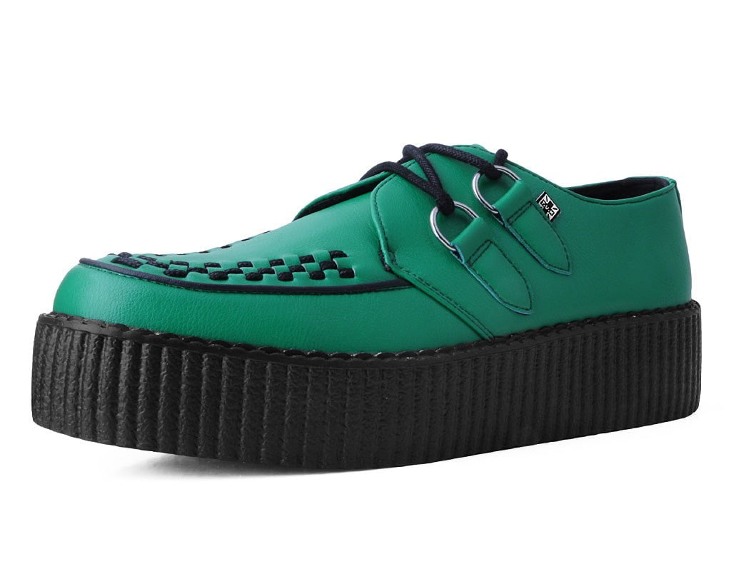V3132 Green TUKskin™ Viva Mondo Creeper - T.U.K. Shoes