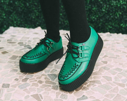 V3132 Green TUKskin™ Viva Mondo Creeper - T.U.K. Shoes