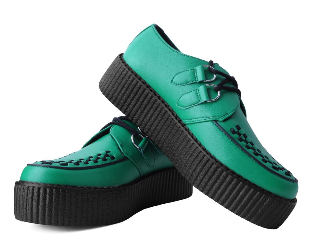 V3132 Green TUKskin™ Viva Mondo Creeper - T.U.K. Shoes