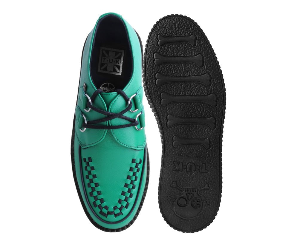 V3132 Green TUKskin™ Viva Mondo Creeper - T.U.K. Shoes